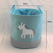 Foldable Storage Basket Cartoon Dinosa Kids Toys Canvas Storage Basket Dirty Clothes Laundry Container Barrel Home Organizer