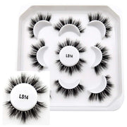 10 Pairs Mink Lashes Make Up Faux Mink Lashes Hand Made Eyelashes Reusable Eyelash Crisscross Q01