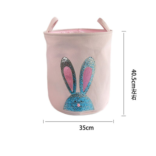 Foldable Storage Basket Cartoon Dinosa Kids Toys Canvas Storage Basket Dirty Clothes Laundry Container Barrel Home Organizer