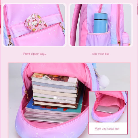 waterproof Children School Bag for Girls Primary princess school Backpacks kids