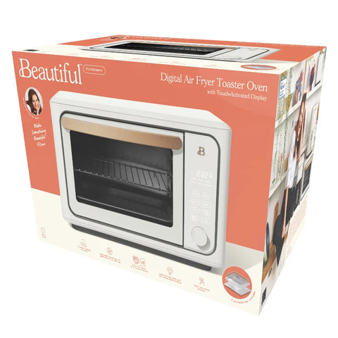 Beautiful 6 Slice Touchscreen Air Fryer Toaster Oven by Drew Barrymore