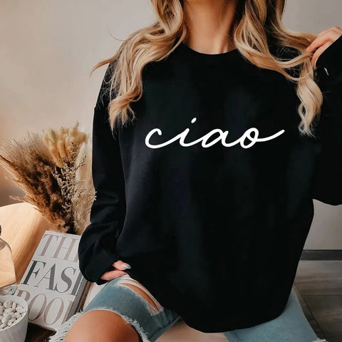 Print Sweatshirt Ladies Sweater Luxury Designer Top Streetwear