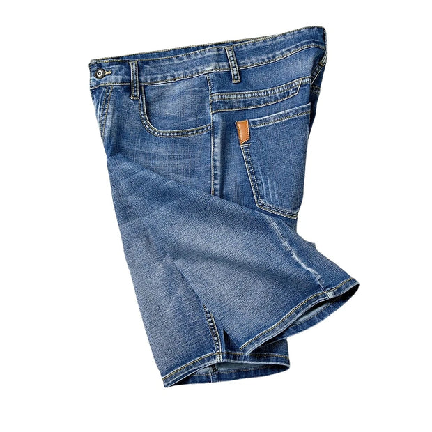 Summer Denim Stretch Fashion Design Men's Jeans Slim Straight