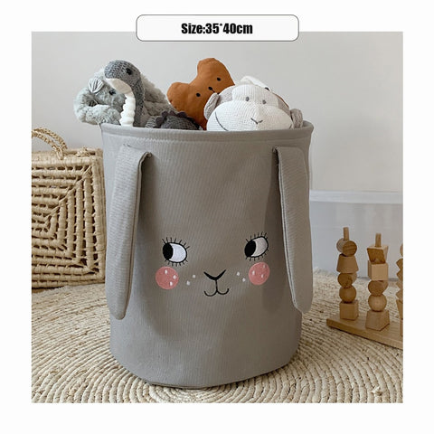 Foldable Storage Basket Cartoon Dinosa Kids Toys Canvas Storage Basket Dirty Clothes Laundry Container Barrel Home Organizer