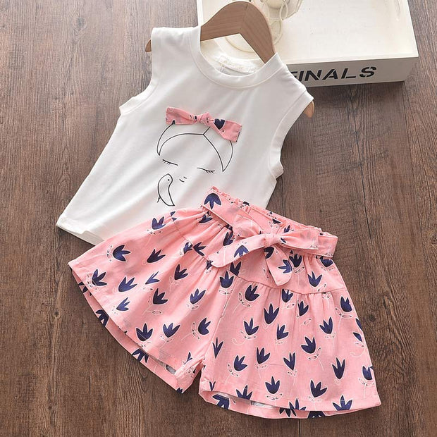 Leader Kids Clothing Sets New Casual Suits Top and Bottom 2Pcs Fashion Kids Outfits Girl Clothing Suits 3 7Y