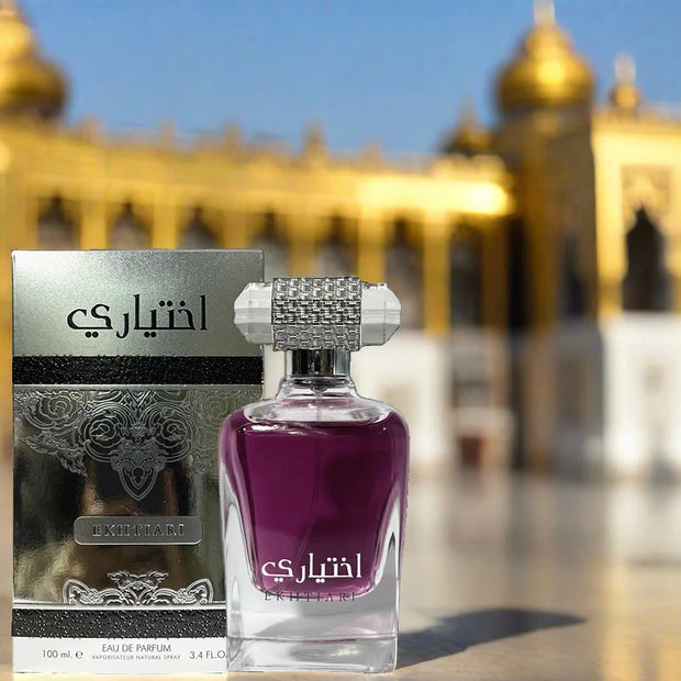 EKHTIARI Silver Fragrance Unisex Eau de Parfum Pheromone Infused Arabian Aroma 3.4 Fl Oz