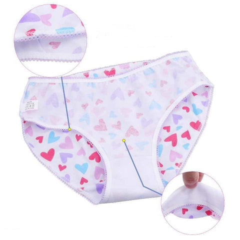 12Pc/Lot Baby Girls Underwear Cotton Kids Short Briefs Children 2-12Y