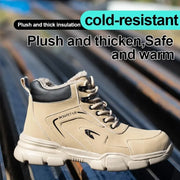 Protective Shoes Men's Safety Anti-smashing Stab Steel Toe Work Boots.