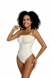 Bustier Top Strapless Bodysuit Women Shapewear Tummy Control Body Shaper Waist Trainer