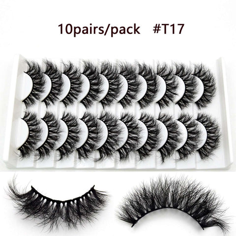 5D Mink Eyelashes Long Lasting Mink Lashes Natural Dramatic Volume Eyelashes Extension Thick Long