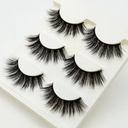 10 Pairs Mink Lashes Make Up Faux Hand Made Eyelashes Reusable Crisscross Q01