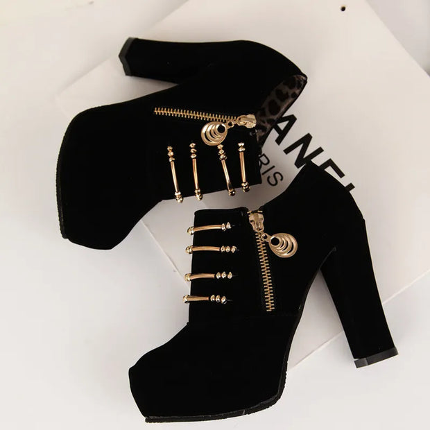 New Women Pumps Shoes High Heel Ankle Boots Winter Desing