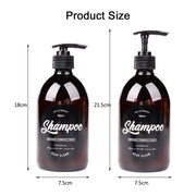 3 in 1 Set Bathroom Soap Dispenser 500ml Shampoo Body Wash Hair Conditioner Bottle