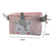 Foldable Storage Basket Cartoon Dinosa Kids Toys Canvas Storage Basket Dirty Clothes Laundry Container Barrel Home Organizer