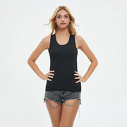 Sports quick drying top sleeveless beautiful back loose activewear