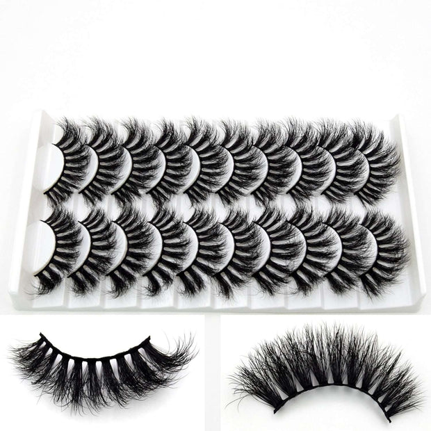 5D Mink Eyelashes Long Lasting Mink Lashes Natural Dramatic Volume Eyelashes Extension Thick Long