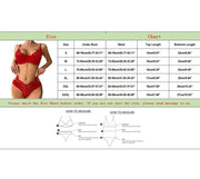 Lingerie Set Plus Size Lace Crochet Embroidery Bra High Waist Panty Set Push Up Two-Piece Sets