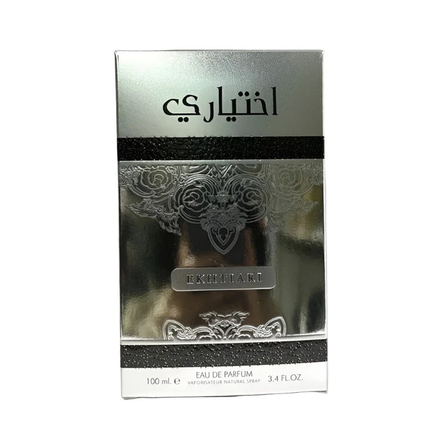 EKHTIARI Silver Fragrance Unisex Eau de Parfum Pheromone Infused Arabian Aroma 3.4 Fl Oz