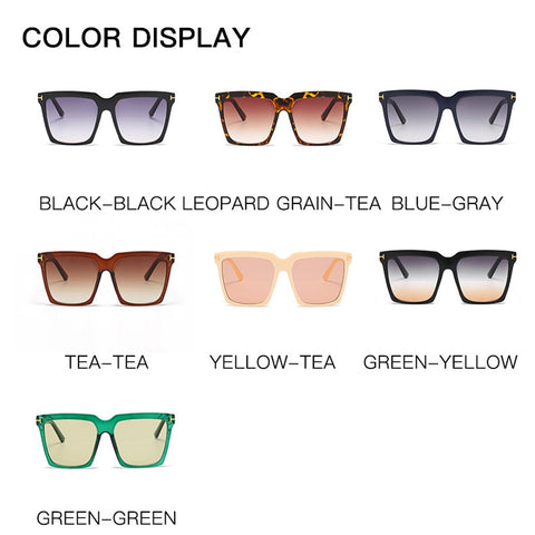 Fashion Square Sunglasses Designer Luxury Women's Cat Eye UV400