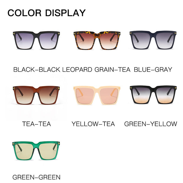 Fashion Square Sunglasses Designer Luxury Women's Cat Eye UV400