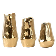 Ceramic Vases Electroplated Gold Flower Arranger Model Home/Work Decoration