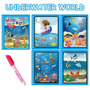 1pcs Magical Book Water Drawing Montessori Toys Reusable Coloring Book Magic Water Drawing Book Sensory Early Education Toys