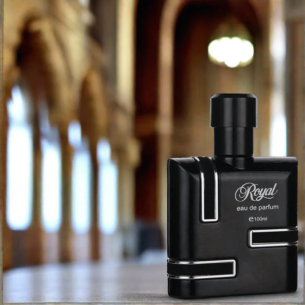 ROYAL BLACK for Him Original Eau de Parfum Long Lasting Fragrance Scent 3.4 Fl Oz