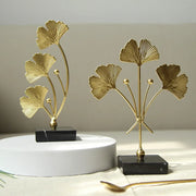 Luxury Home Decor Aesthetic Leaf Art Decoration Sculpture