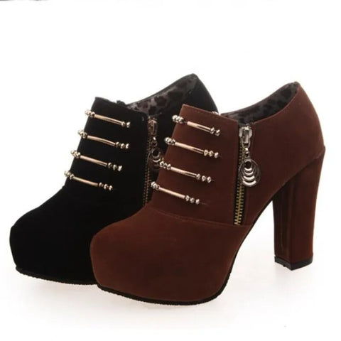 New Women Pumps Shoes High Heel Ankle Boots Winter Desing