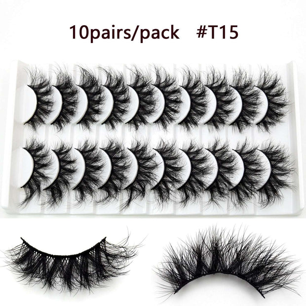 5D Mink Eyelashes Long Lasting Mink Lashes Natural Dramatic Volume Eyelashes Extension Thick Long