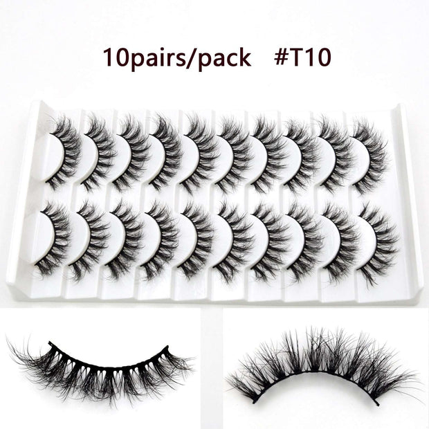 5D Mink Eyelashes Long Lasting Mink Lashes Natural Dramatic Volume Eyelashes Extension Thick Long