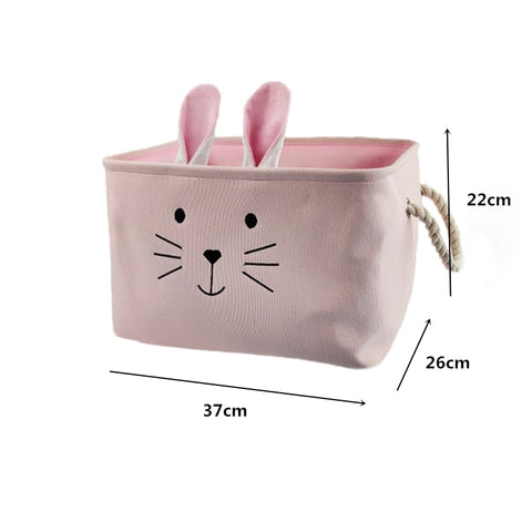 Foldable Storage Basket Cartoon Dinosa Kids Toys Canvas Storage Basket Dirty Clothes Laundry Container Barrel Home Organizer