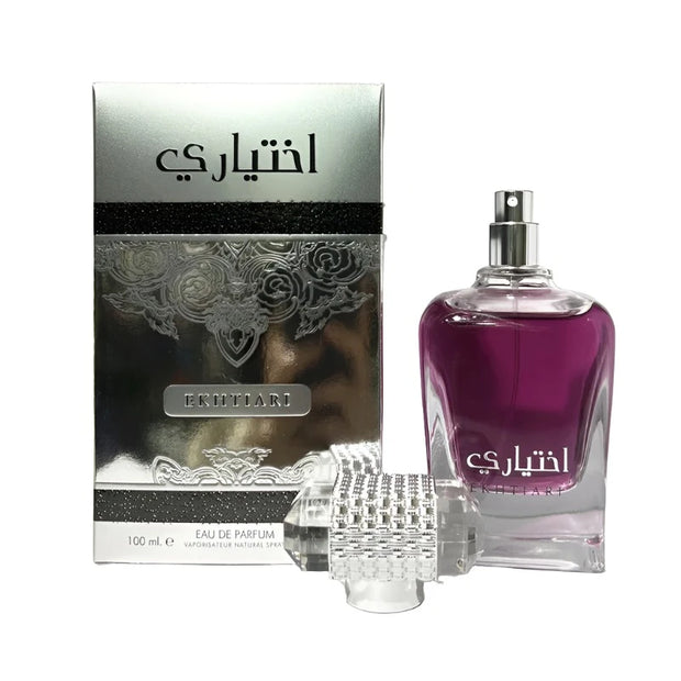 EKHTIARI Silver Fragrance Unisex Eau de Parfum Pheromone Infused Arabian Aroma 3.4 Fl Oz