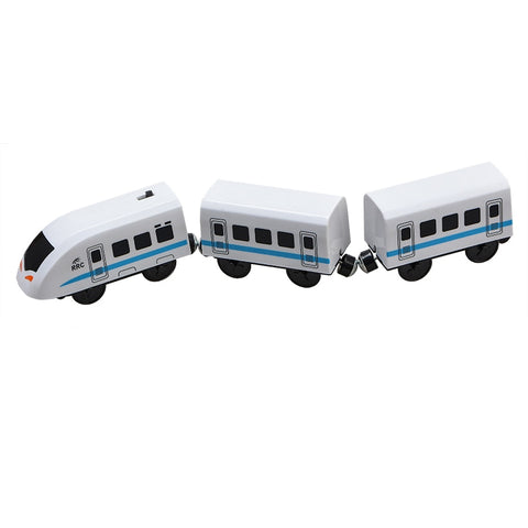 Kids Electric Train Toys Set Train Diecast Slot Toy Fit for Standard Wooden Train Track Railway