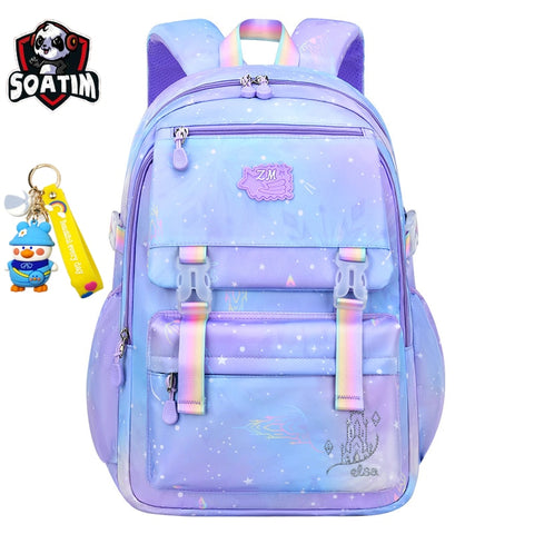 waterproof Children School Bag for Girls Primary princess school Backpacks kids