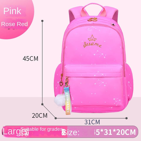 waterproof Children School Bag for Girls Primary princess school Backpacks kids