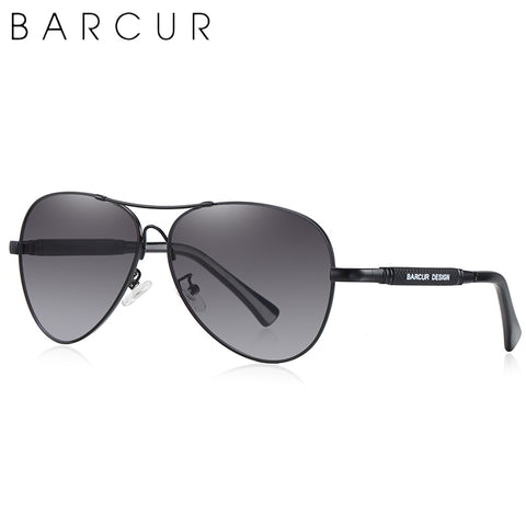 BARCUR Original Men Sunglasses Polarized Anti Blue Light Protect Men's Sun Glasses Women Pilot UV400 Eyewear