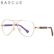 BARCUR Original hombres gafas de sol polarizadas Anti luz azul proteger hombres gafas de sol mujeres piloto UV400 gafas