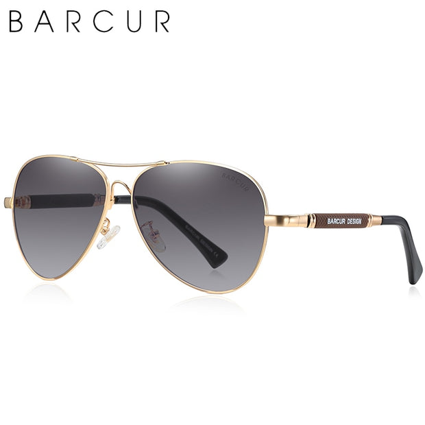 BARCUR Original Men Sunglasses Polarized Anti Blue Light Protect Men's Sun Glasses Women Pilot UV400 Eyewear