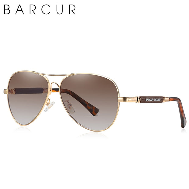 BARCUR Original Men Sunglasses Polarized Anti Blue Light Protect Men's Sun Glasses Women Pilot UV400 Eyewear