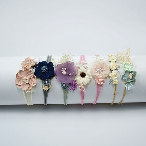 Kids Toddler Newborn Baby Girl Headband Hair Accessories Flower Photography Props