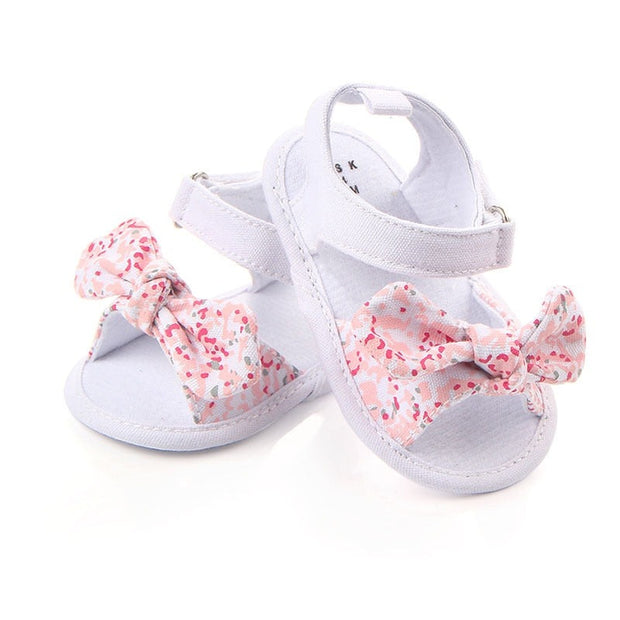 Pair Baby Girls Shoes Non-Slip Toddlers Newborn Walkers