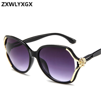 Women Brand Designer Oversized Gradient Sunglasses UV400