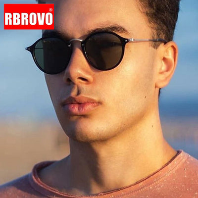 RBROVO Fashion Sunglasses Brand Designer Oval Glasses for Men/Woman Luxury