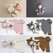 Accesorios de fotografía recién nacido para bebé, muñeco de ratón, pelele para niña, monos, traje de fotografía, accesorios de fotografía para estudio de bebé, ropa