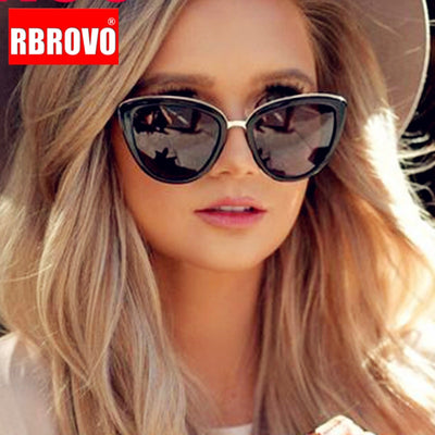 New Oversized Sunglasses Women Cat eye for Women Luxury Brand