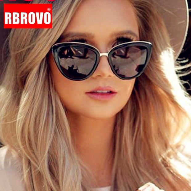 New Oversized Sunglasses Women Cat eye for Women Luxury Brand