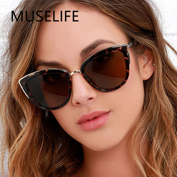 MUSELIFE Gafas de sol Mujer Gafas Degradadas Ojo de Gato UV400