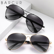 BARCUR Original hombres gafas de sol polarizadas Anti luz azul proteger hombres gafas de sol mujeres piloto UV400 gafas